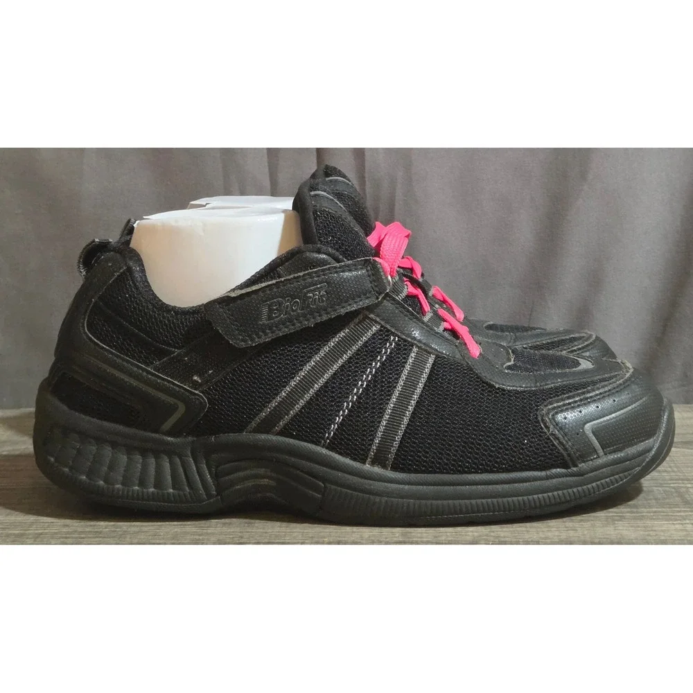 Orthofeet BioFit 911 Walking Shoes Womens Size 9.5 Wide Black